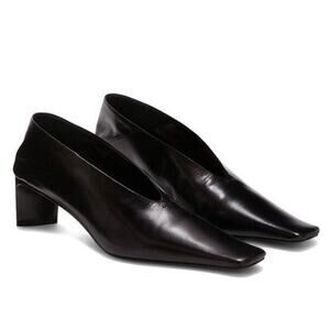 Jil Sander Court Leather Pumps Black - IT 36.5/US 6.5
